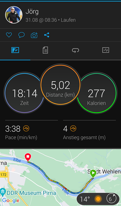 Jörg Tietze - 5km Lauf Pirna 2018